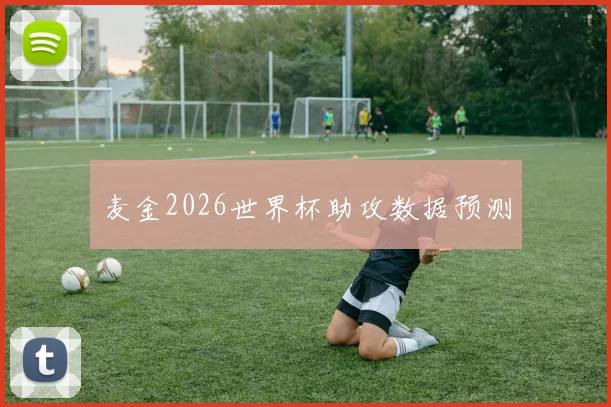 麦金2026世界杯助攻数据预测